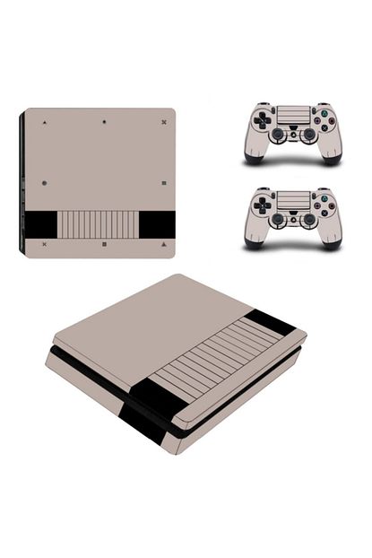 Kt Decor Bal Kopugu Arkaplan Siyah Cizgiler Playstation 4 Slim Kasa Sticker Kaplama Trendyol