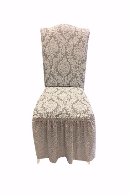 Arkur Home Jakarli Likrali Sandalye Kilifi 6 Adet Optik Beyaz Rengi Trendyol