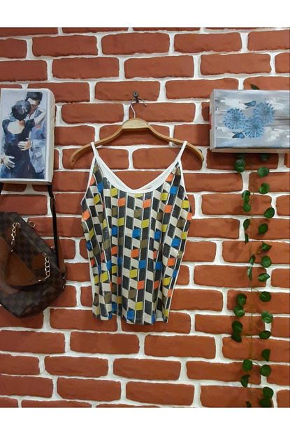 Trend Moda Payetli Viskoz Bayan Renkli T Shirt Trendyol