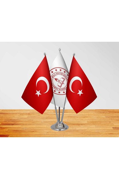 Vatan Bayrak Masa Ustu Milli Egitim Bakanligi Bayragi Turk Bayragi Uclu Direk Masa Bayragi Trendyol