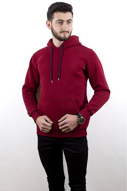 Shehba Athletic Kalin Kapusonlu Erkek Swetshirt Genis Kesim Trendyol