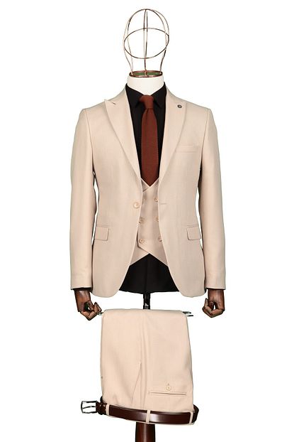 Guild Erkek Sivri Yaka Tek Dugme Cift Yirtmac Slim Fit Takim Elbise Trendyol