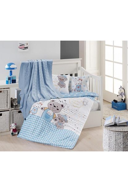 First Choice Nirvana Bebek Battaniyeli Bambu Nevresim Takimi Teddy Bear Trendyol