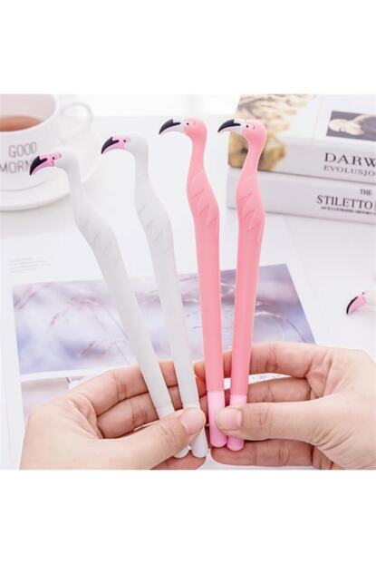 Woohoobox Silikon Beyaz Pembe Flamingo Jel Kalem Kl193 Trendyol