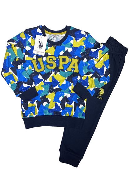 U S Polo Assn Erkek Cocuk Esofman Takim 100 Orijinal Us2648 Trendyol