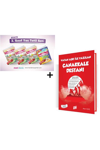 Mavi Deniz Yayinlari 3 Sinif Yaz Tatil Seti Vatan Aski Ile Yazilan Canakkale Destani Toplam 5 Kitap Trendyol