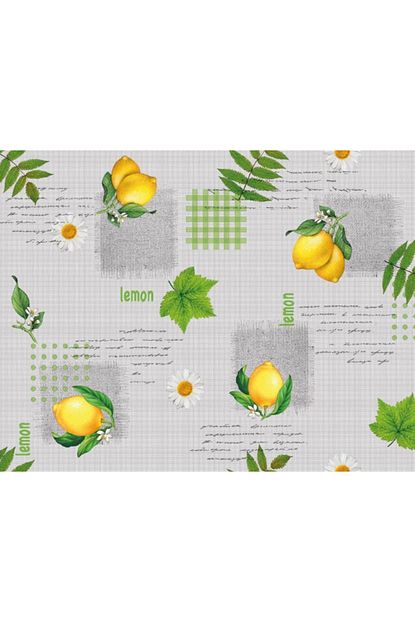 Dekorama Astarli Silinebilir Pvc Musamba Limon Desenli Masa Ortusu Trendyol
