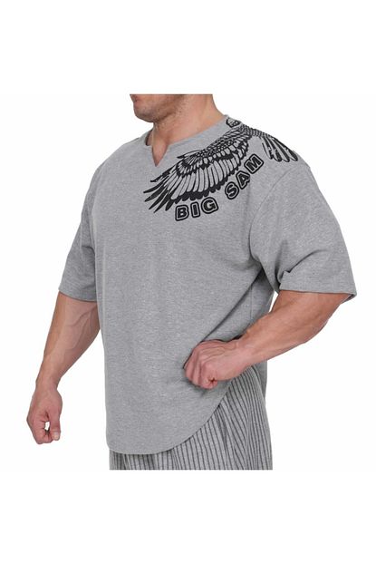 Big Sam Gri Oversize Antrenman Tisortu Rag Top 3241 Trendyol