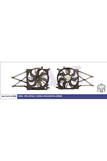 Otm Fan Motoru Davlumbazli Opel Astra G Zafira A 250w 380mm Trendyol