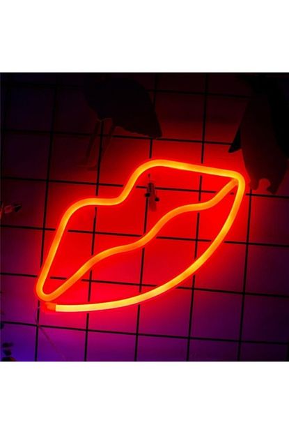 Evdenavm Dudak Tasarimli Led Usb Girisli Gece Lambasi Trendyol
