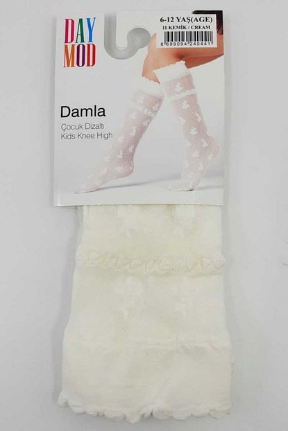 Daymod Corap Daymod Kiz Cocuk Ince Dizalti Corap Damla Desenli 12 Adet Trendyol