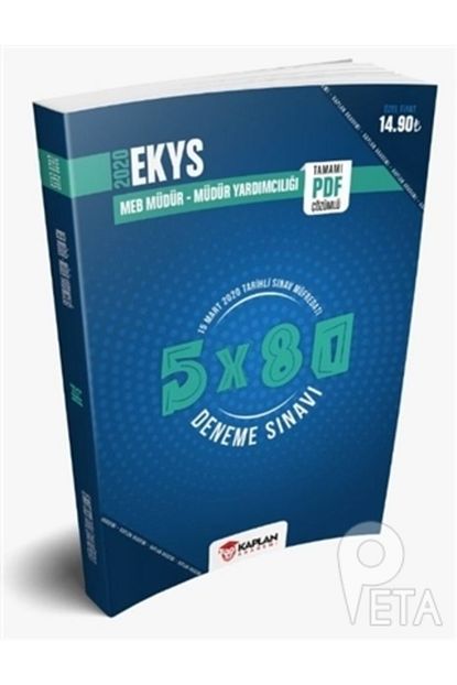 Kaplan Akademi 2020 Ekys Meb Okul Mudur Ve Mudur Yardimciligi 5x80 Tamami Pdf Cozumlu 5 Deneme Sinavi Trendyol