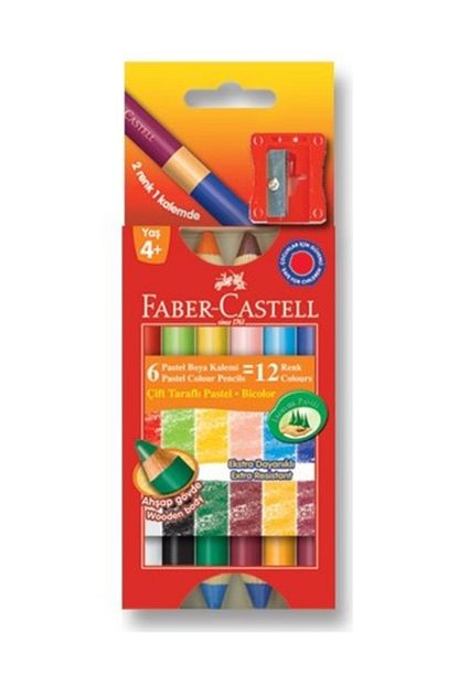 Faber Castell Cift Tarafli Mum Boya 12 Renk Trendyol