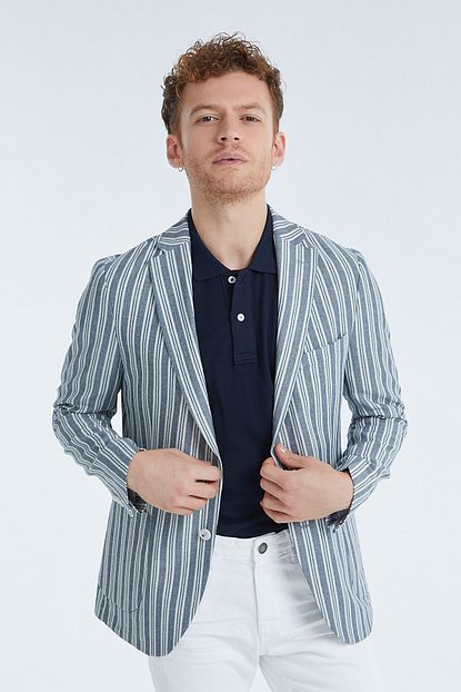 Paulmark Erkek Lacivert Regular Fit Ceket Trendyol