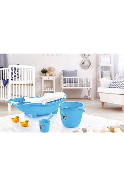 Beehangar Bebek Banyo Seti 3 Lu Mavi Trendyol