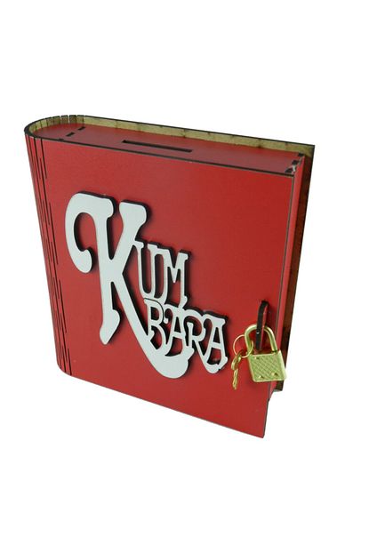 Toptan Hediyeci Kitap Gorunumlu Kilitli Ahsap Kumbara Trendyol