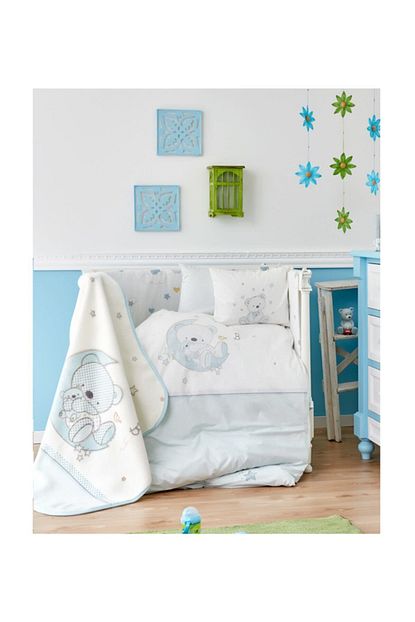 Karaca Home Mavi Moon Bebek Soft Ispanyol Battaniye Trendyol