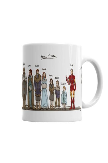 Baski Dukkani Game Of Thrones House Stark And Tony Stark Kupa Bardak Trendyol