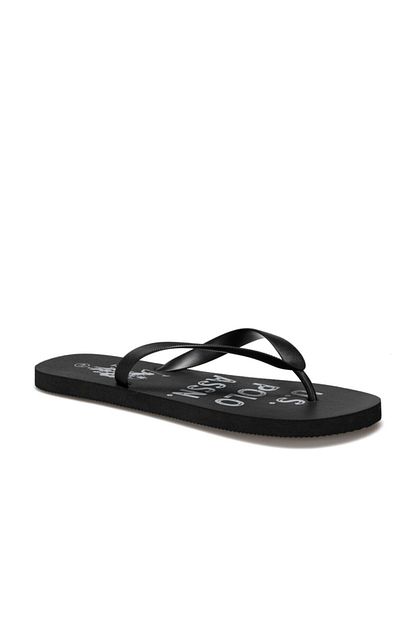 U S Polo Assn Loca Siyah Erkek Parmak Arasi Terlik Trendyol