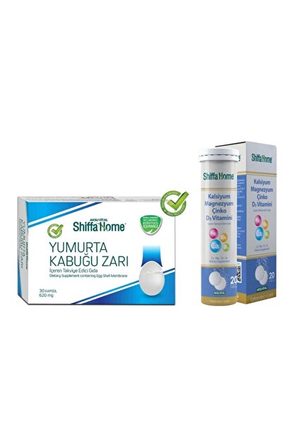 Shiffa Home Yumurta Kabugu Zari 620 Mg 30 Kapsul Kalsiyum Magnezyum Cinko D3 Vitamini Trendyol