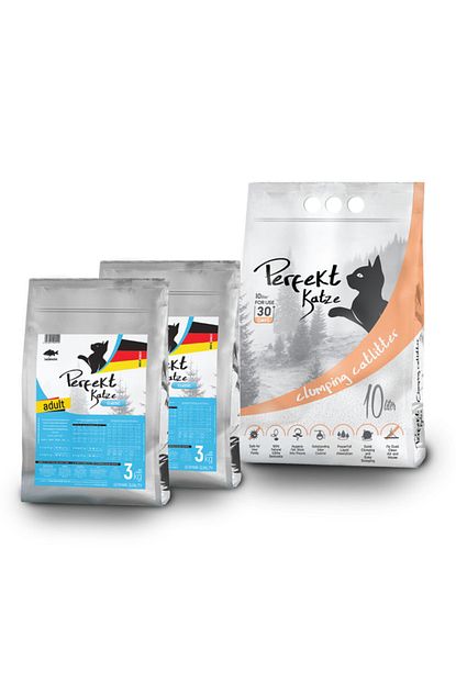 Perfekt Katze Somonlu Yetiskin 2 X 3 Kg Kedi Mamasi Ve Kumu Trendyol
