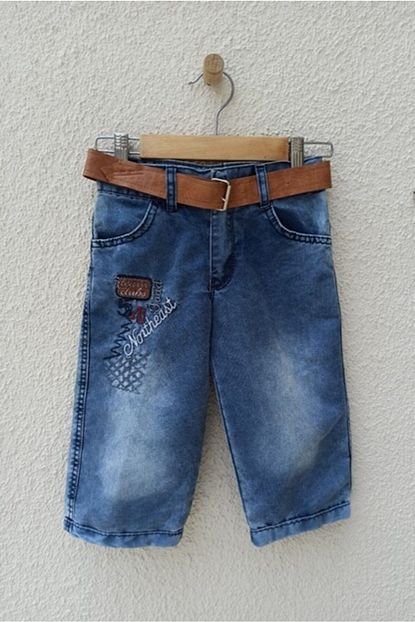 Anilco Baby Erkek Cocuk Mavi Class Yumusak Sort Kot Kapri Trendyol
