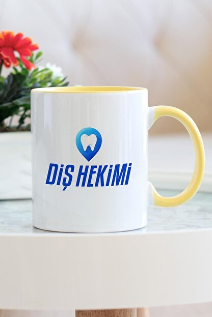 Giftstore Dis Hekimi Sari Kupa Bardak Trendyol