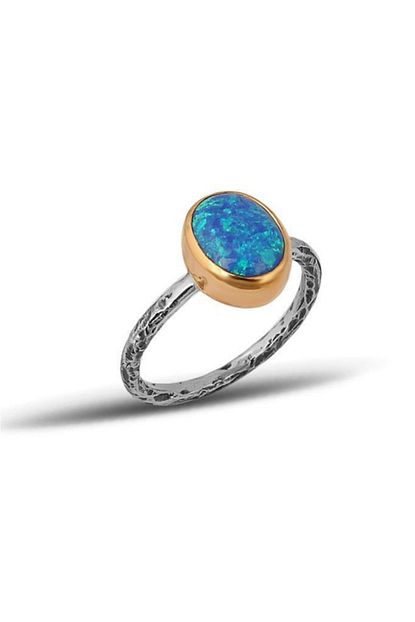 In Love Opal Tasli Gumus Yuzuk Inlove Otantik Kadin Gumus Yuzuk Trendyol