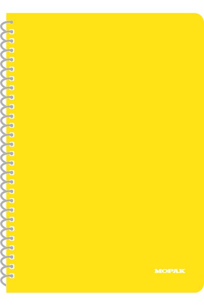 Mopak A4 Tam Boy Kareli 60 Yaprak Spiralli Telli Plastik Kapak Neon Renk Defter Trendyol
