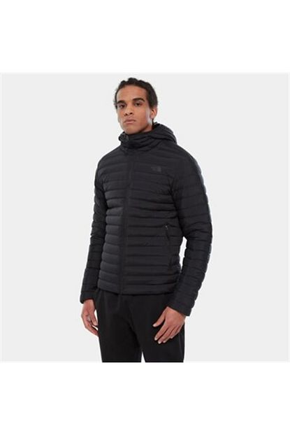 The North Face Stretch Down Hoodie Erkek Outdoor Mont Siyah Trendyol