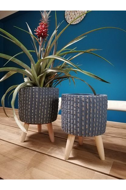 Balcony Flower 2 Li Ayakli Bodrum Saksi Set Trendyol