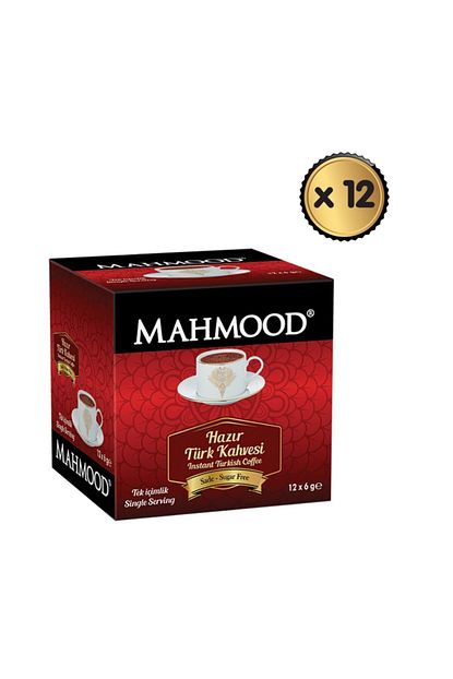 Mahmood Coffee Hazir Turk Kahvesi Sade 6 Gr X 12 Paket 1 Koli Trendyol