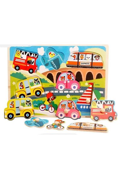 Cagri Civili Ahsap Tutmali Egitici Araclar Tasitlar Yapboz Puzzle Okul Oncesi Egitici Bultak Puzzle Trendyol