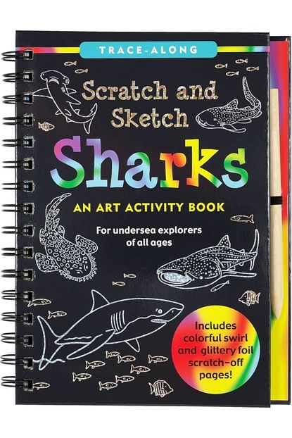 Peter Pauper Press Scratch Sketch Sharks Kopek Baliklari Kazi Ogren Aktivite Kitabi Trendyol