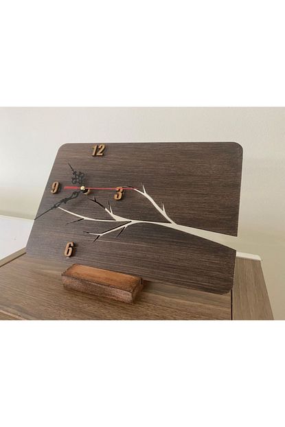 Atolye Tahta Kurusu Atk Dekoratif Masa Saati 3d Ozel Tasarim Trendyol