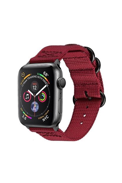 Promate Kirmizi Apple Watch Metal Serbest Tokali Tere Dayanikli 38mm Saat Kayisi Trendyol