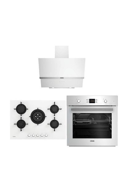 Altus Uclu Beyaz Ankastre Set Ala 137 W Firin 183 Gwd Ocak 545 W Davlumbaz Trendyol