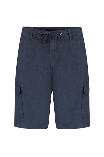 Mudo Erkek Lacivert Keten Kargo Sort 1216851 Trendyol