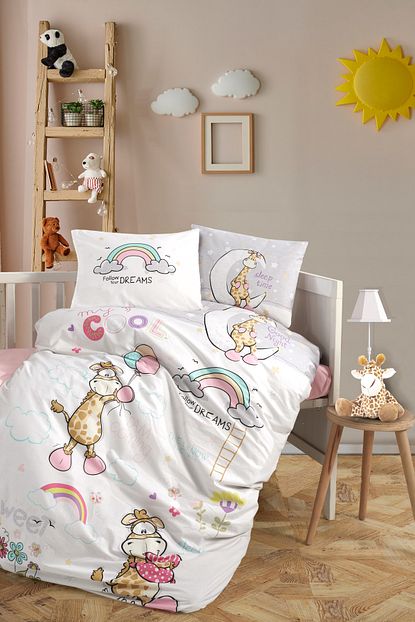 Clasy Bebek Nevresim Takimi Pembe Beyaz Trendyol