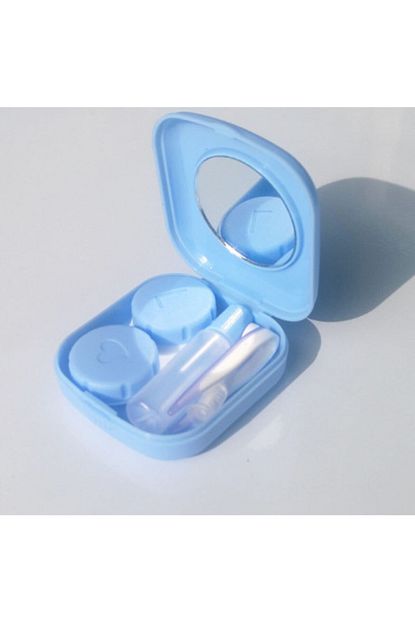 Lila Lens Kabi Hijyenik 4 Parca Set Kontact Lens Kutusu Mavi 1 Adet Lens Kutusu Trendyol