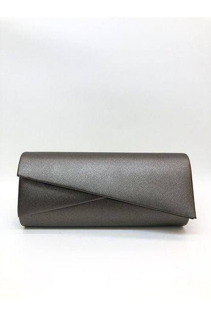 Womenacs Kadin Platin Renk Abiye Clutch Portfoy Canta Trendyol