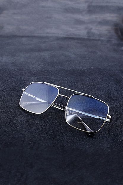 Elitbaykus Unisex Mavi Cam Reynmen Dikdortgen Pilot Gozluk Kd21 Trendyol