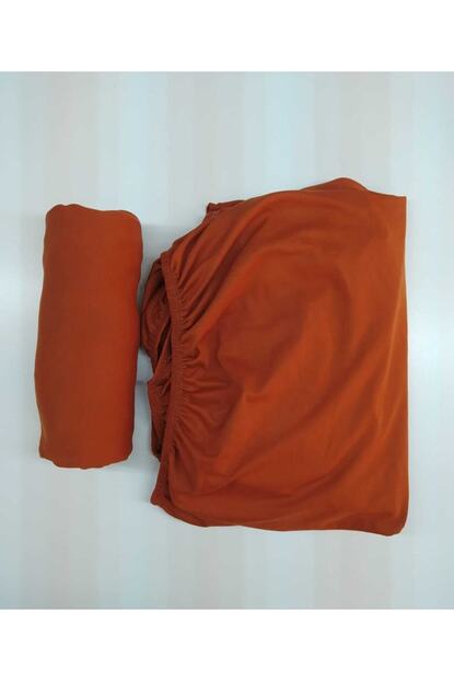 Pinar Home Kiremit Rengi Penye Lastikli Carsaf 120x200 Trendyol
