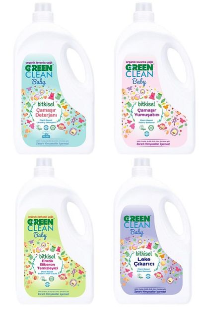 U Green Clean Baby Camasir Deterjani 2 75lt Yumusatici 2 75lt Leke Cikarici 2 75lt Biberon Temizleyici 2 75 Lt Trendyol