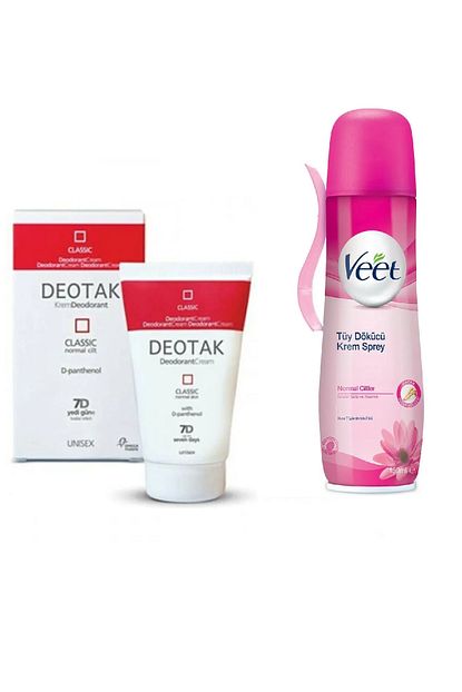 Deotak Normal Ciltler Icin Klasik Krem Deodorant 35ml Veet Tuy Dokucu Sprey Kopuk 150 Ml Trendyol