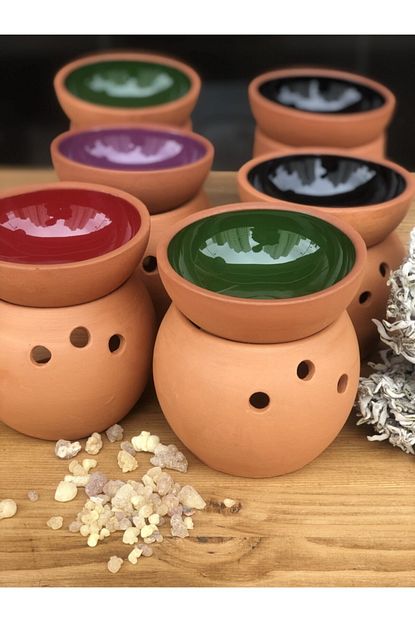 Dogal Severiz El Yapimi Yesil Comlek Buhurdanlik Trendyol