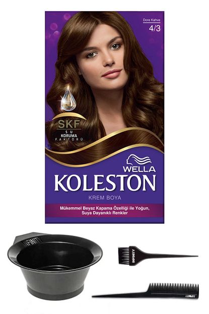 Wella Koleston 4 3 Kit Boya Dore Kahve Ve Sac Boyama Seti Trendyol