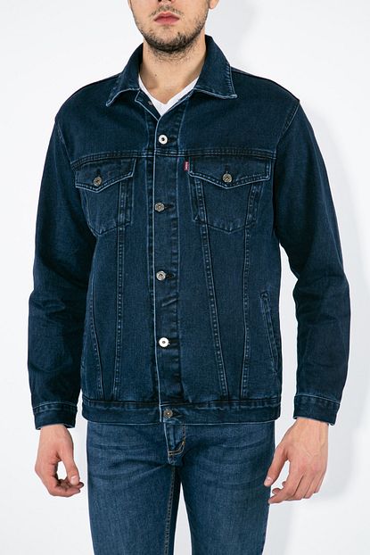 Forza Jeans Erkek Lacivert Kot Ceket Trendyol