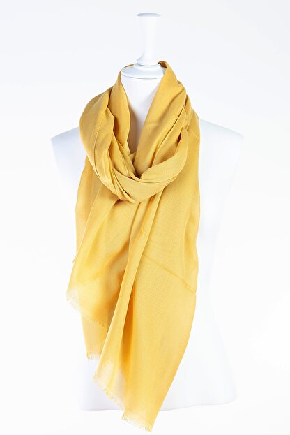 Burden Ipek Kadin Hardal Sarisi Pamuksu Sal 4014940 Trendyol