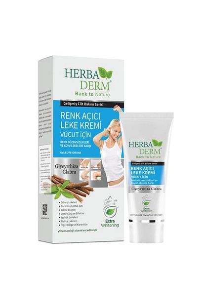 Herbaderm Yuz Ve Vucut Renk Acici Leke Kremi Icin 55ml 60ml 2 Li Trendyol